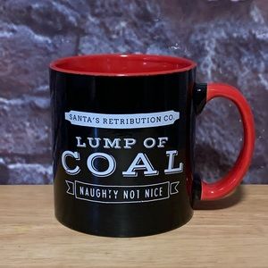 Santa's Retribution Co. Lump of Coal Naughty Not Nice Coffee Coco Mug Cup